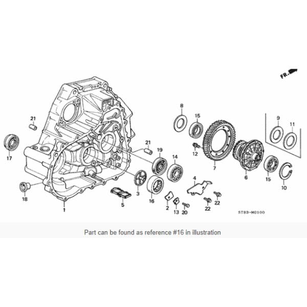 Honda OEM BSeries Transmission Final Drive Bearing Elusive Racing